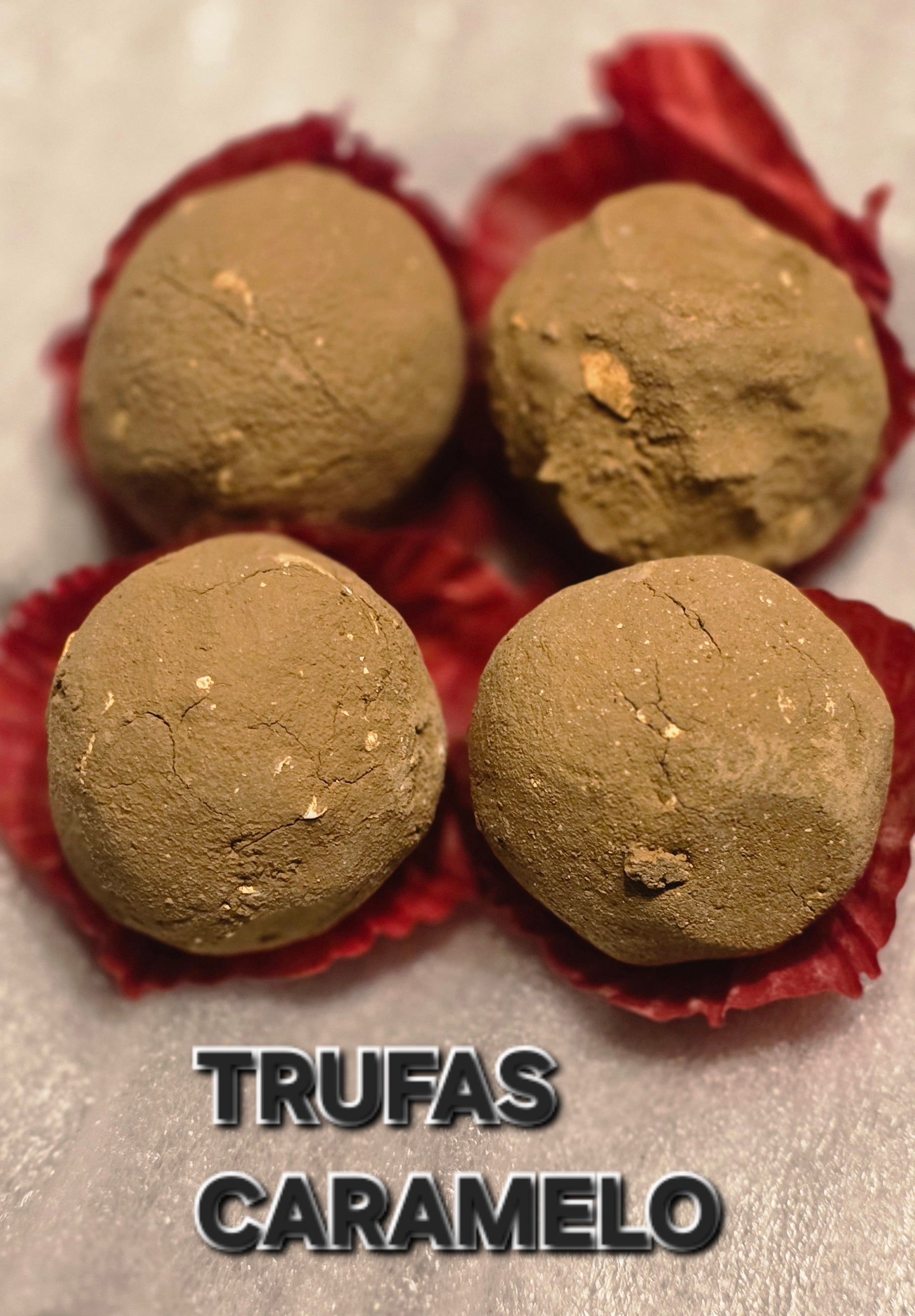 TRUFAS DE CARAMELO.  (4 pack)